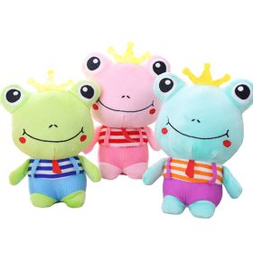 3Pcs Cartoon Frogs Plush Stuffed Toy Random Color for Bed Sofa Decoration