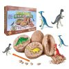 Easter Eggs Surprise Gift; Boy Girl Dinosaur Fossil Archaeological Dig Children's DIY Handmade Treasure Digging Toys