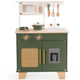 Bohemian style Vintage Green Kitchen Playset, Wonderful Gift for Boys& Girls