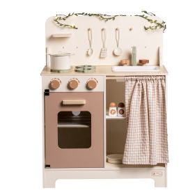 Stylish Cream Modern Kitchen Playset for Kids, Great Gift for Boys&Girls