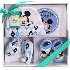 Mickey Mouse 4-Piece Baby Gift Set - Blue