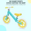 11inch Kids Balance Bike Adjustable Height Carbon Steel & PE Tires for 2-6 Years