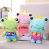 3Pcs Cartoon Frogs Plush Stuffed Toy Random Color for Bed Sofa Decoration