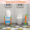 Potty Training Toilet Seat w/ Steps Stool Ladder For Children Baby Foldable Splash Guard Toilet Trainer