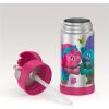 Thermos Funtainer 12 Ounce Stainless Steel Vacuum Insulated Kids Straw Bottle Trolls