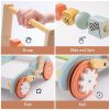 ROBUD Wooden Baby Walker Push Toy Adjustable Speed Learning for 10 Months +