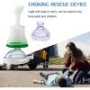 2 Set Choking Emergency Device Rescue Device; Portable Choking First Aid Choking Device First Aid Kit CPR Training Facial Cover Shield for Children an