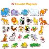 27 Fridge Magnets for Toddlers Refrigerator Magnets for Toddlers from 3 yo Animal Baby Magnets