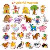 27 Foam Fridge Magnets for Toddlers 3 years Farm Animals Magnets for Kids