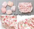 Baby Girls 4 Pack Bloomer Shorts Ruffle Newborn Toddler Diaper Covers Briefs - Strawberry