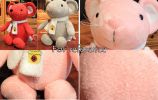 Soft Scarf Plush Rat Mouse Stuffed Animals Toy With Cute Attractive Face 46cm, Grey