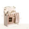 Stylish Cream Modern Kitchen Playset for Kids, Great Gift for Boys&Girls