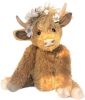 Zasekb Scottish Highland Cow Plush; Realistic Cow Stuffed Animals Soft Farm Plushie; Cuddly Highland Cow Accompany Plush Decorative Pillow Birthday Gi