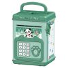 Piggy Bank Toy Cash Coin Money Bank Money Saving Box with Password Fingerprint Voice Prompt Folding Handle for 3+ Years Old Boys Girls