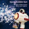 Bubble Gun, Space Bubble Machine For Kids Toddlers, Leak Proof Design, Automatic Bubble Blower Maker With Light And Bubble Solution, Summer Outdoor To