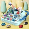 Kids Race Track Toys For Boy Car Adventure Toy For 3 4 5 6 7 Years Old Boys Girls; Puzzle Rail Car; City Rescue Playsets Magnet Toys W/ 4 Mini Cars; P