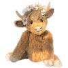 Zasekb Scottish Highland Cow Plush; Realistic Cow Stuffed Animals Soft Farm Plushie; Cuddly Highland Cow Accompany Plush Decorative Pillow Birthday Gi