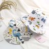 Baby Boy Cartoon Animal & Cactus Pattern Sunshade Bowl Hats